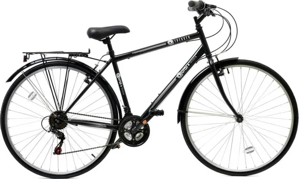 Image of AURAI Trekker Crossbar Hybrid Bicycle, 700c Wheel, 18 Speed