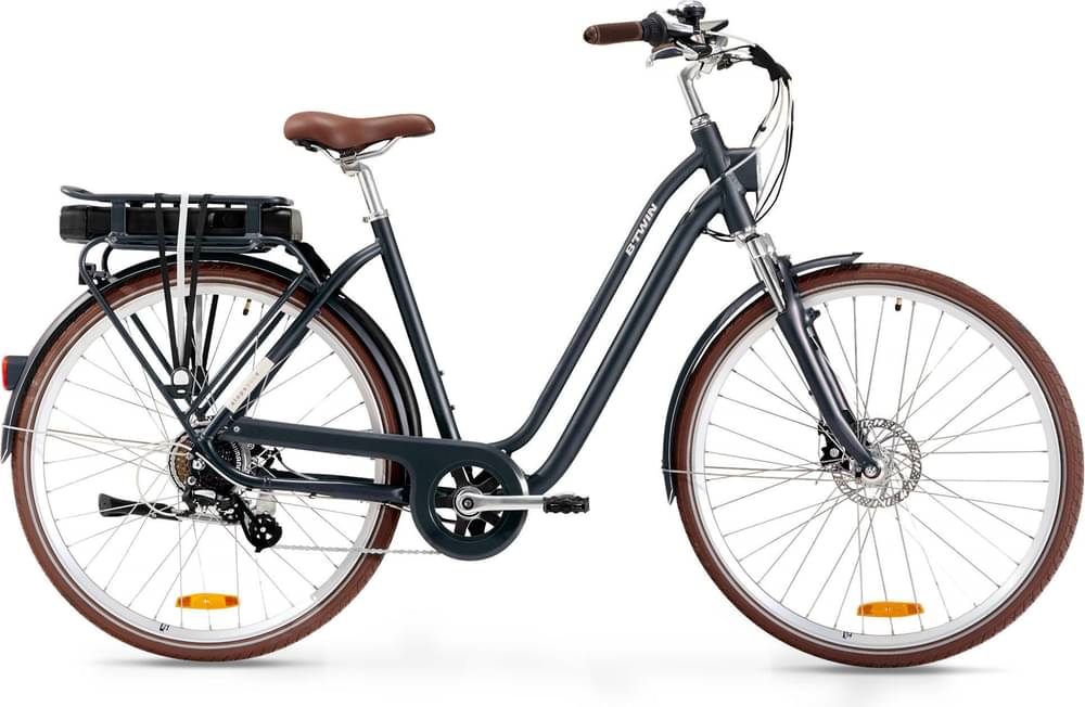 Image of ELOPS Low Frame Electric City Bike 900 E - Navy