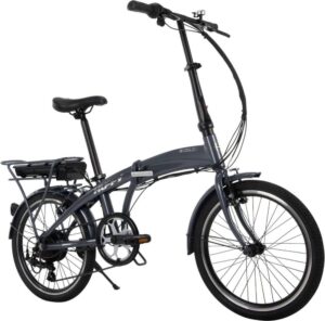 Huffy Oslo Electric Lightweight Folding Commuter Bike for Adults