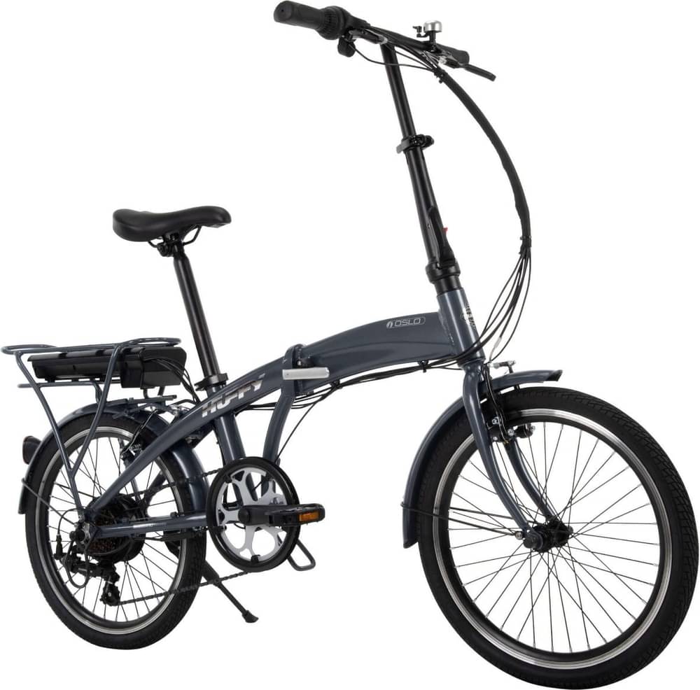 Image of Huffy Oslo Electric Lightweight Folding Commuter Bike for Adults