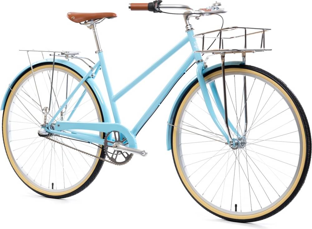 Image of State Bicycle Co. 3 Speed City Bike - The Azure Deluxe