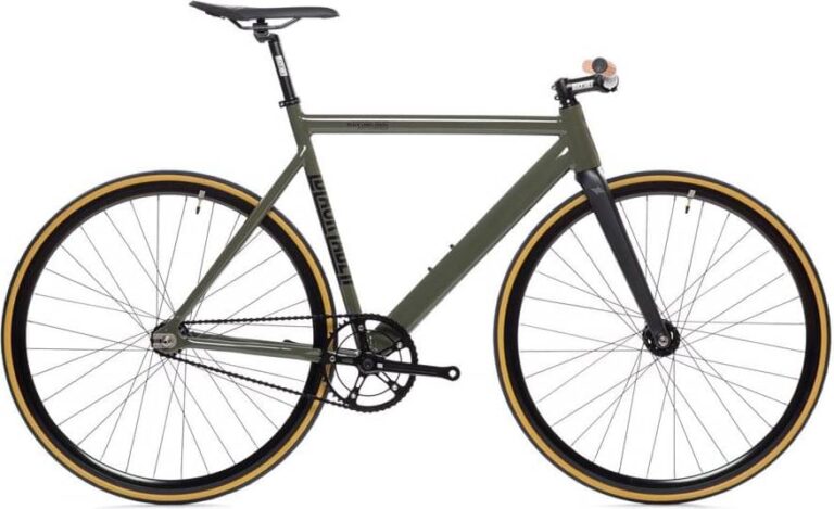 State Bicycle Co. 6061 Black Label Track Bike - Army Green
