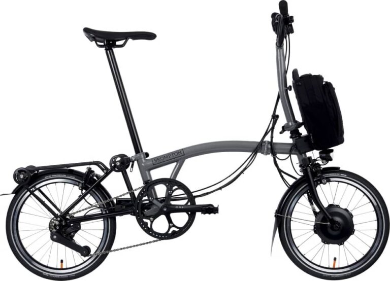 Brompton Electric P Line Urban with Roller Rack