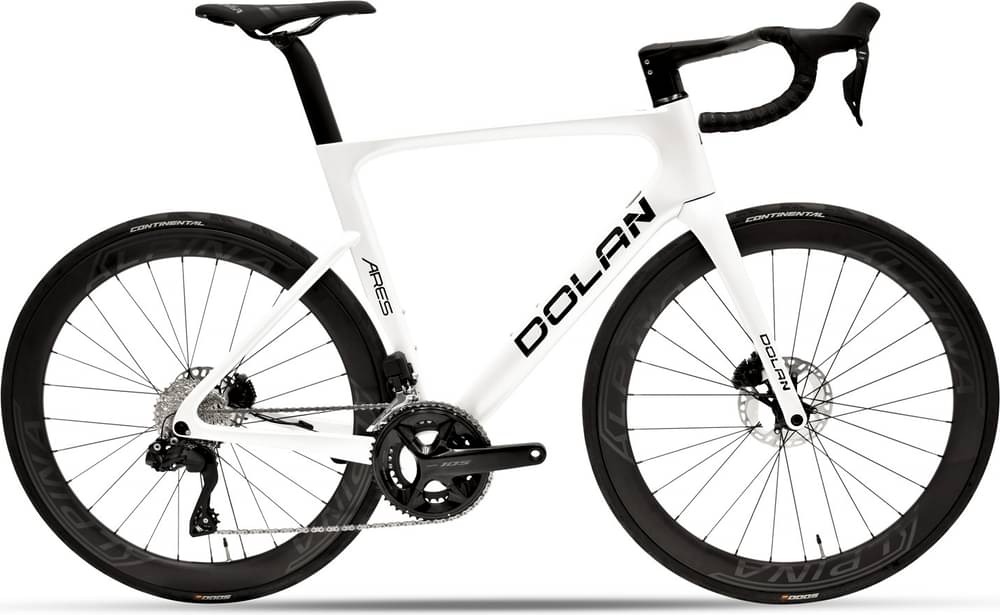 Image of Dolan Ares Disc Carbon Road Bike - Shimano-12s-105 R7170 Di2