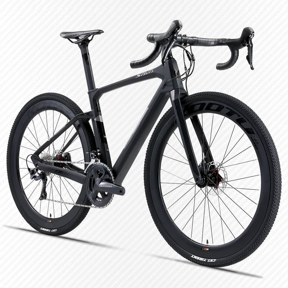Image of SAVA Carbon Gravel Road Bike 700*40C Tire Shimano Ultegra R8020 22 Speed