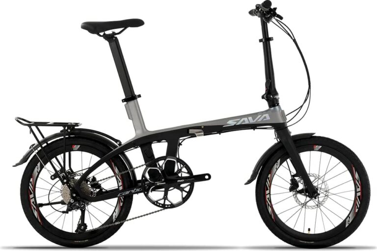 SAVA Z1 Carbon Fiber Folding Bike 20 inch Compact City Bicycle 9Speed