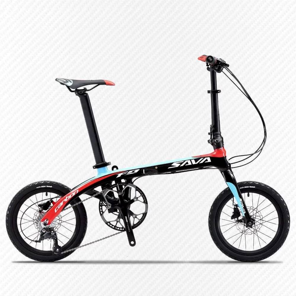 Image of SAVA Z2 Carbon Folding Bike 16'' Commuter Bikes Shimano SORA 9Speed