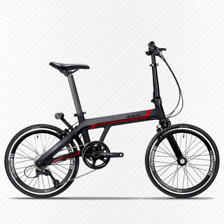 SAVA Z3 Carbon fiber Folding Bike 20 inch Single Arm Foldable Bicycle Sora 9 Speed