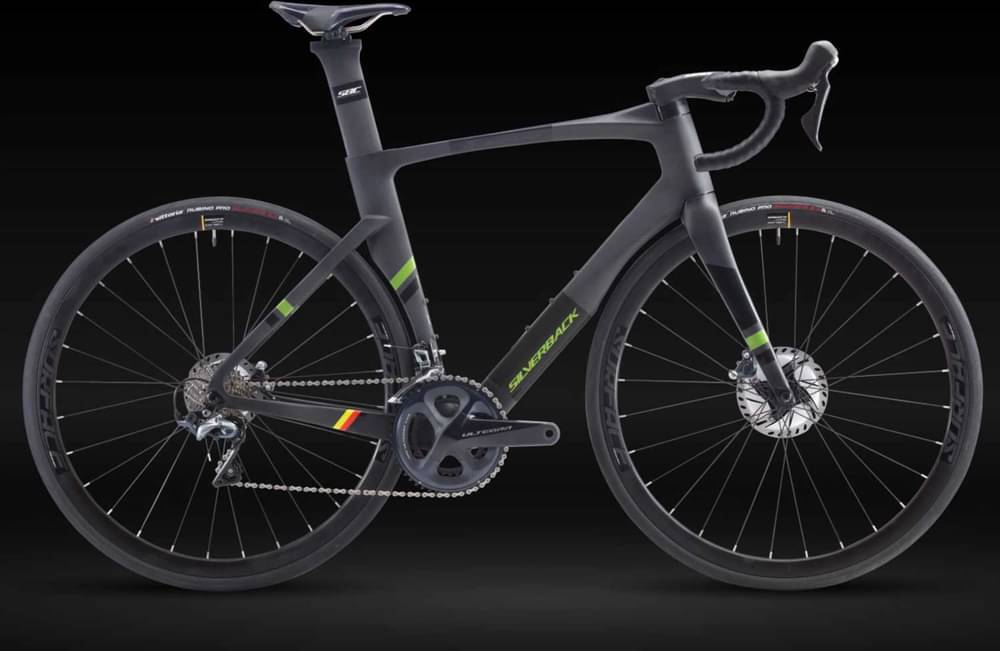 Image of Silverback Scarosso Ultegra Di2 with Surface Carbon wheels