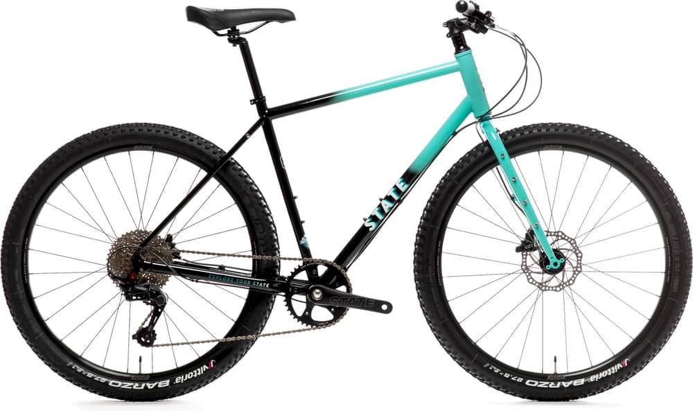 Image of State Bicycle Co. 4130 All-Road Flat Bar Turquoise Fade 700c