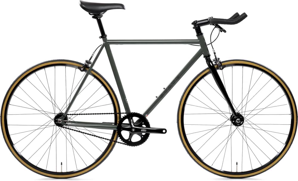 Image of State Bicycle Co. 4130 Army Green Fixed Gear / Single-Speed