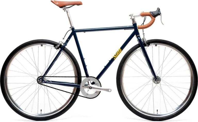 State Bicycle Co. 4130 Navy / Gold Fixed Gear / Single-Speed