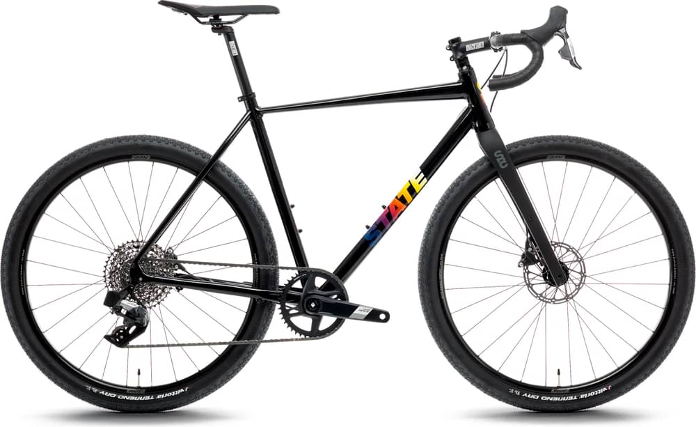 Image of State Bicycle Co. 6061 All-Road Apex XPLR AXS Black / Sunset 650b