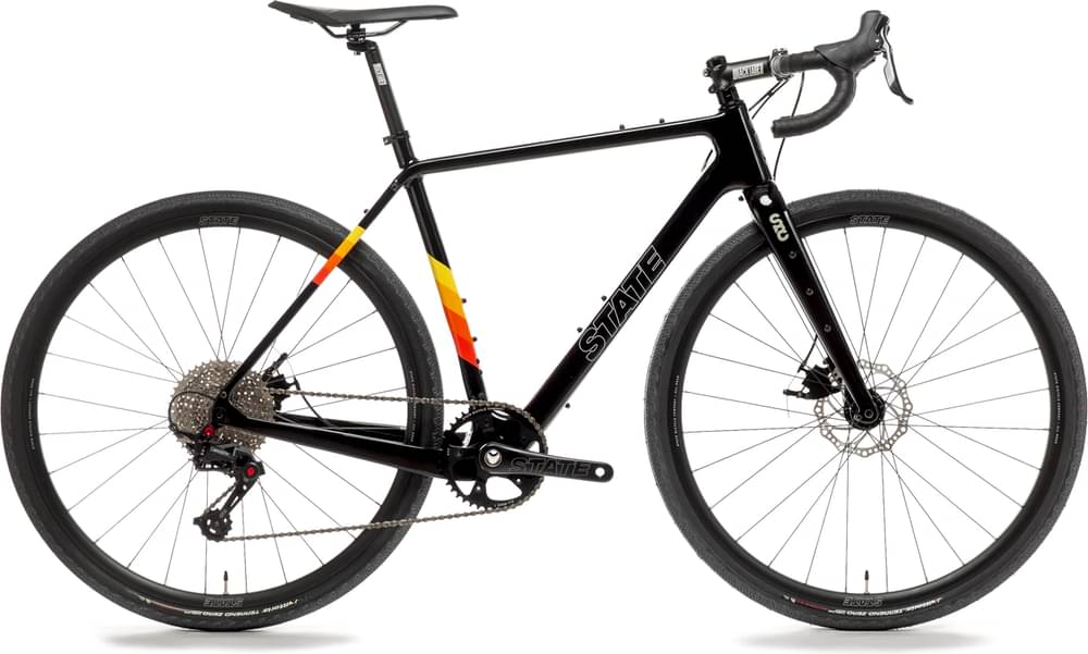 Image of State Bicycle Co. Carbon All-Road Black / Ember 650b
