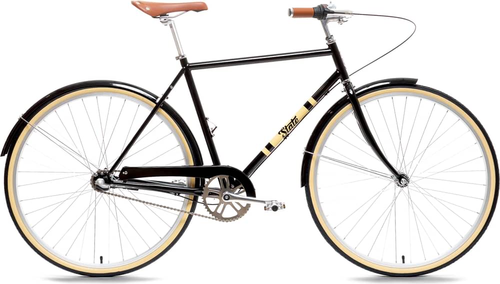 Image of State Bicycle Co. City Black & Tan 3 Speed